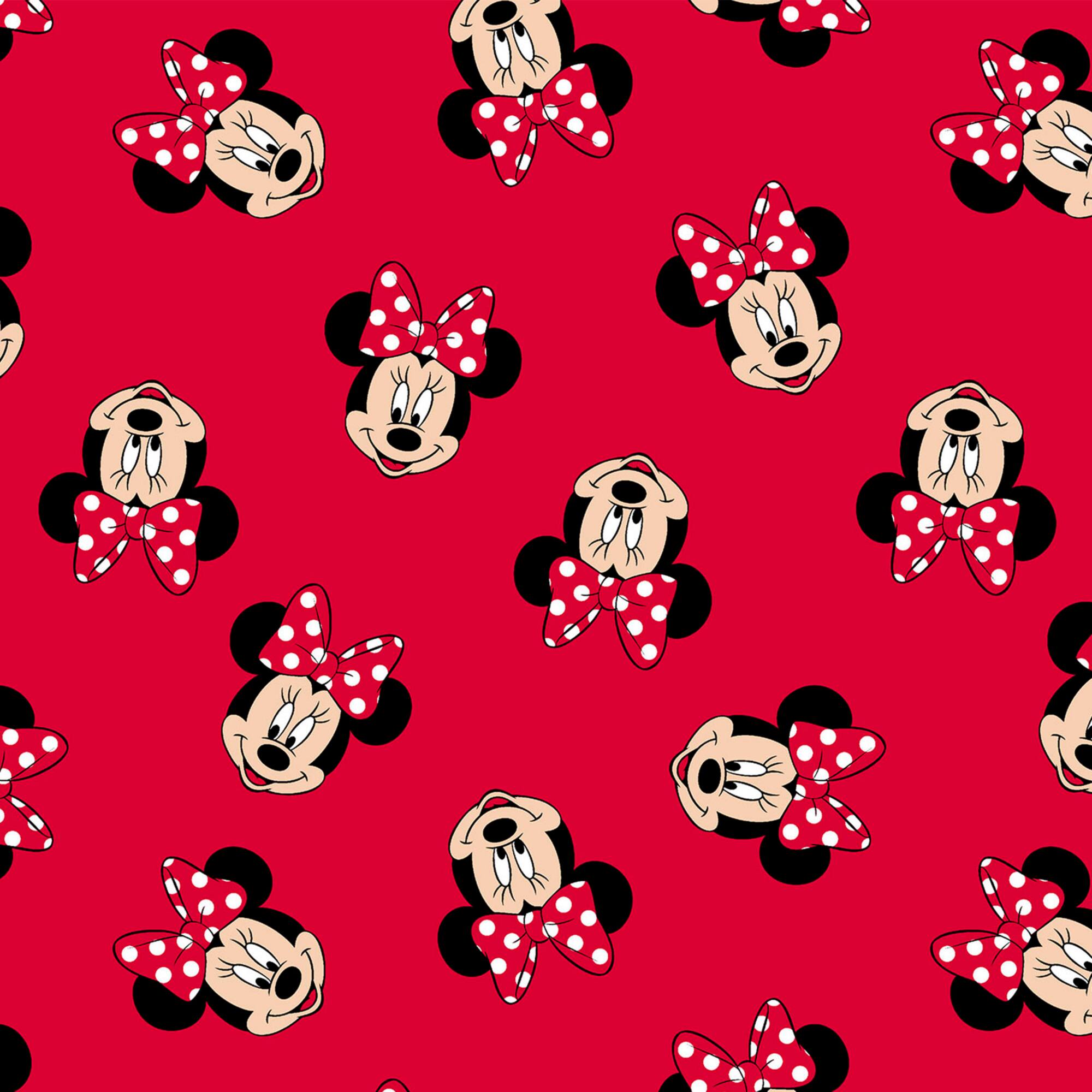 Disney® Minnie Mouse Head Toss Cotton Fabric